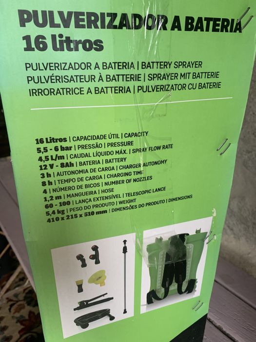 Pulverisador Vito Agro 16l Batteria NOVO