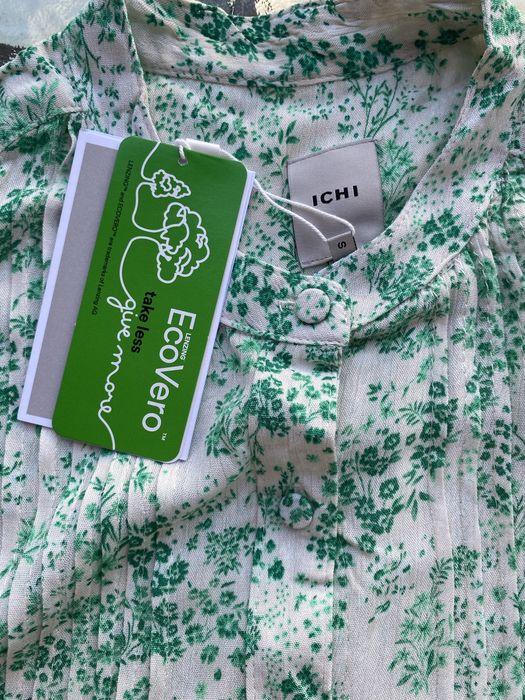 Przepiękna bluzka z wiskozy, marka ICHI, rozmiar S, nowa z metką