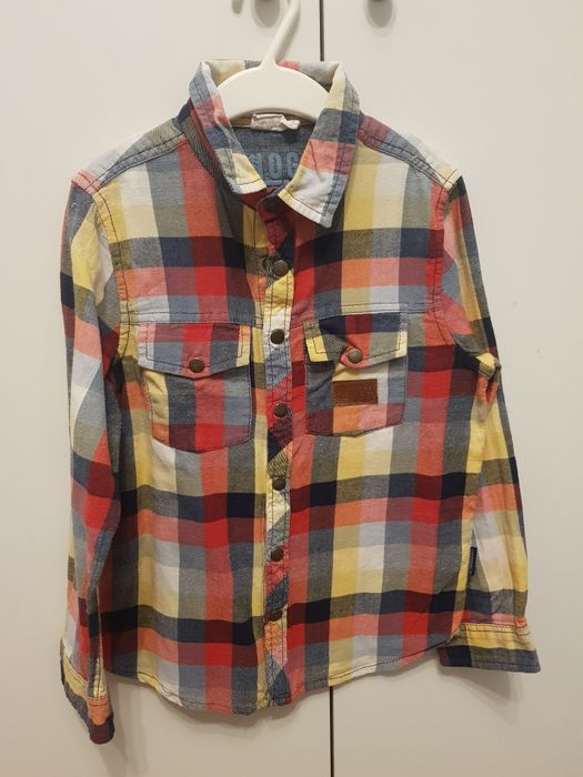 Koszula w kratkę Coccodrillo 122 cm