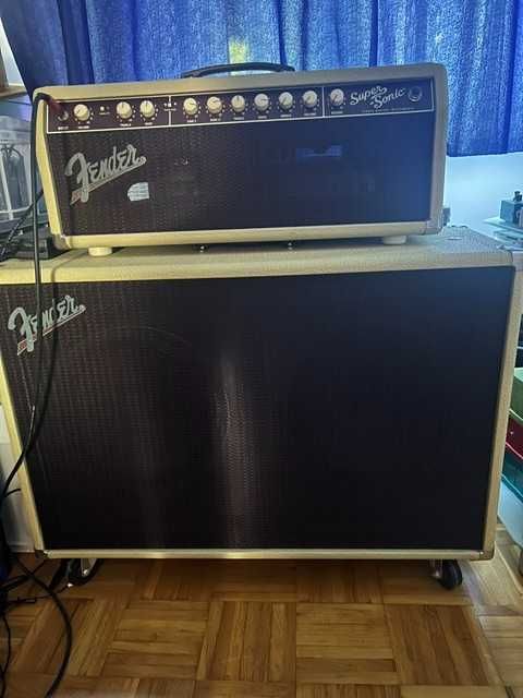 Fender Supersonic 22 head plus kolumna Fender Supersonic 60 USA