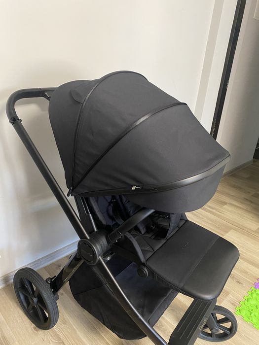 Carrello omega plus+карелло омега плюс дитяча коляска чорна 2в1
