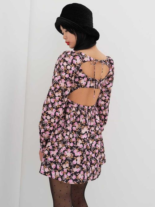 Атласна сукня розмір S For Love & Lemons Kate Long Sleeve Mini Dress