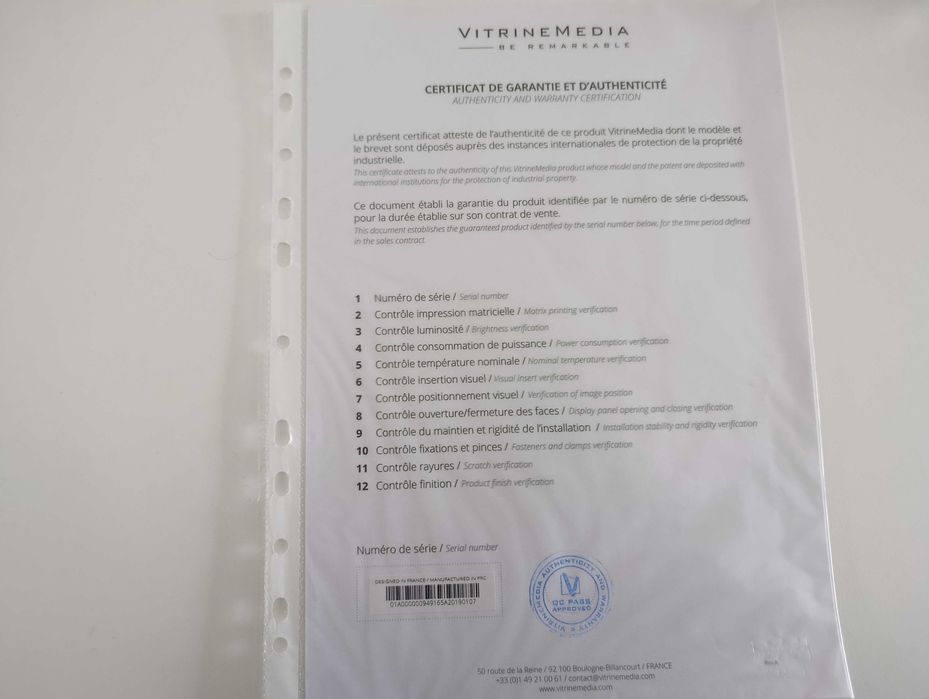 Monitores montra Vitrinemédia