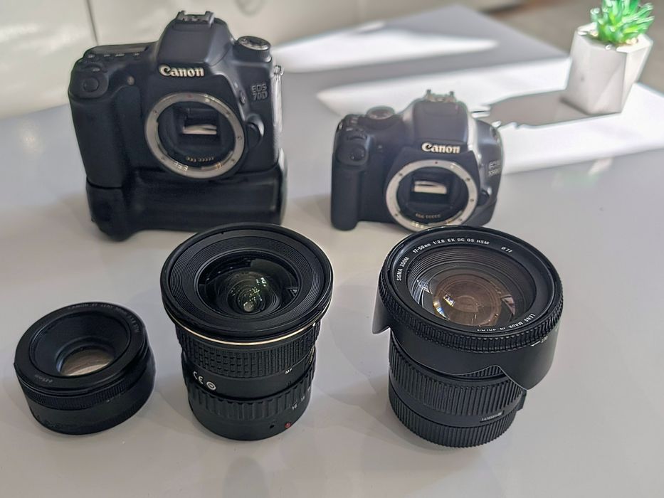 Kit Canon (2 Camaras + 3 Lentes)