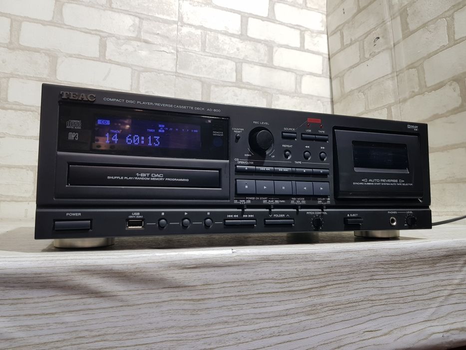 CD-програвач/ Касетна дека TEAC AD-800, USB, б/у