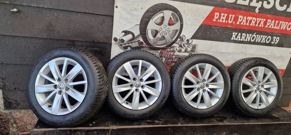 Alufelgi+opony wielosezonowe R15 5x100 et40 VW Polo 6C 6R 2024r