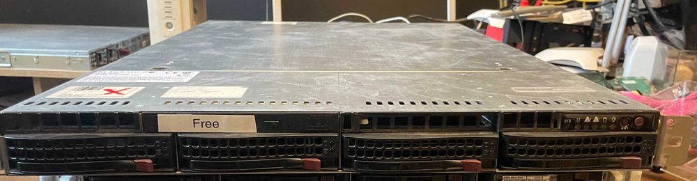 Сервер Supermicro 1U X8DTU, Intel XEON E5620 (2.40 Ghz), 16Gb DDR3