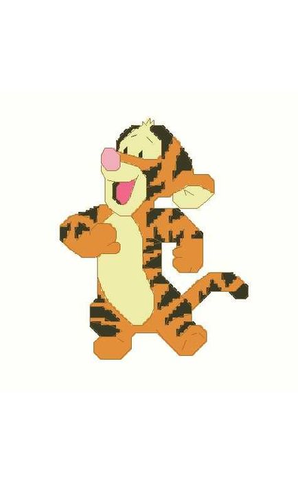 Схема вышивки крестом Счастливый Тигрёнок.