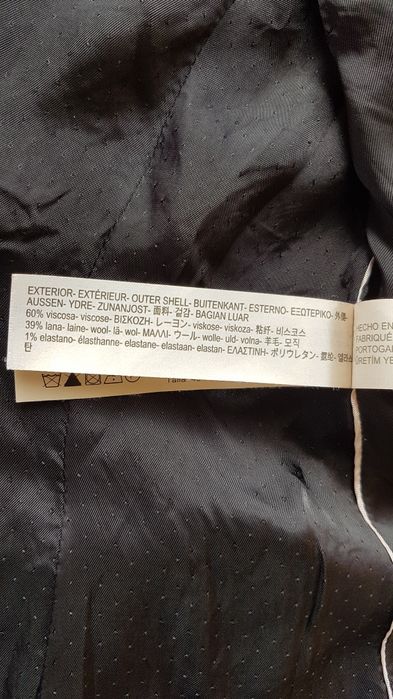 Żakiet Wełniany Massimo Dutti M L Czarny