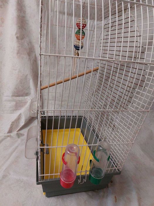 Две клетки для попугая: большая и маленькая