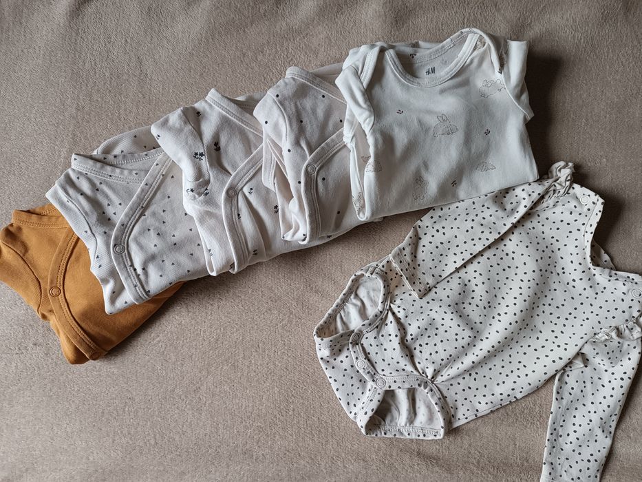 Paczka ubranek H&M dla dziewczynki r.56
