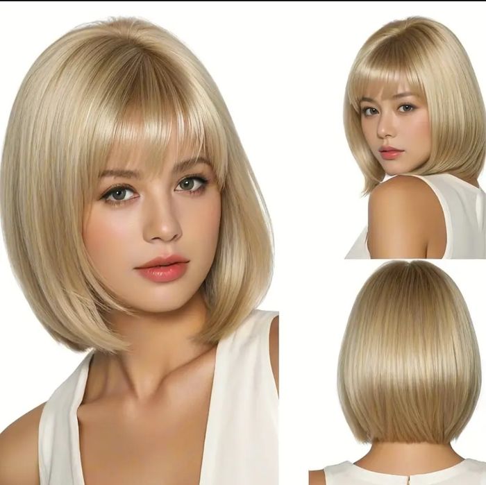 Peruka krótka jasny blond