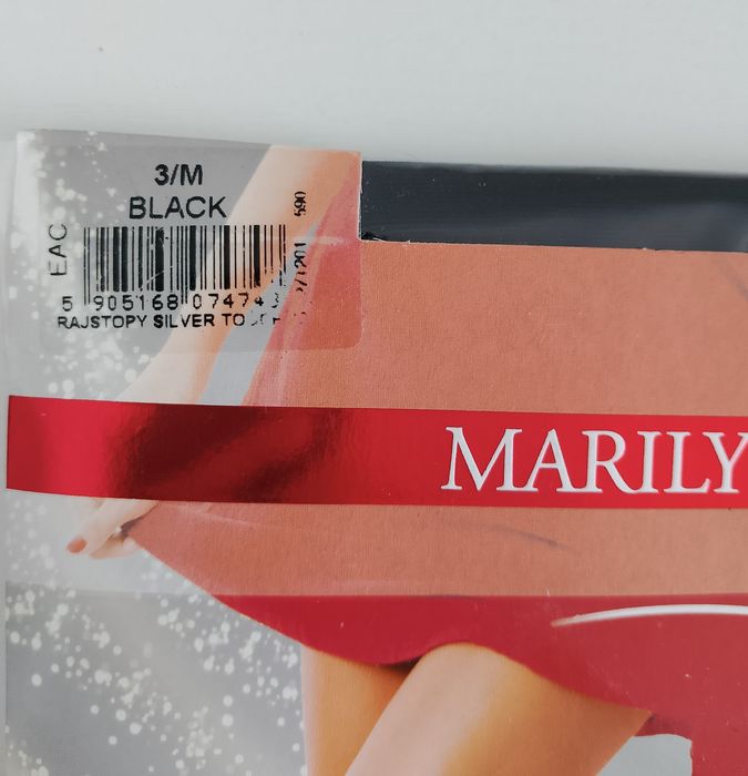 Czarne Rajstopy Marilyn Silver Touch 12 DEN.
Rozmiar: 3/M
Kolor: Black