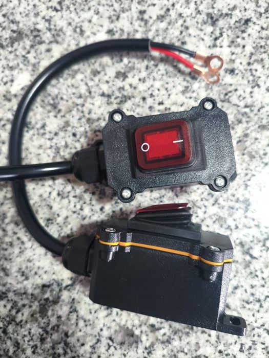 2x Adaptadores de interruptor impermeável de alimentação tipo U