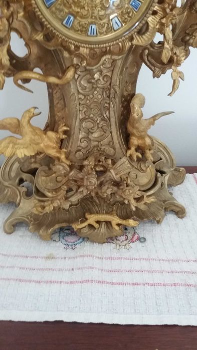 Relógio de pêndulo, Luís XIV, estilo rococó