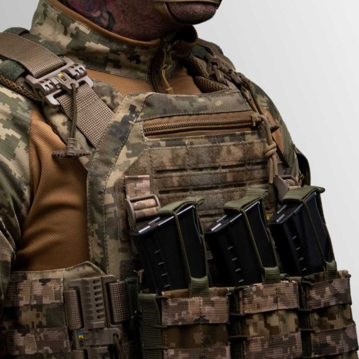 НОВА! Плитоноска Gen.3 з підсумками із Кордури. Піксель. Швидкоскид.