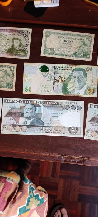 Notas antigas de coleção