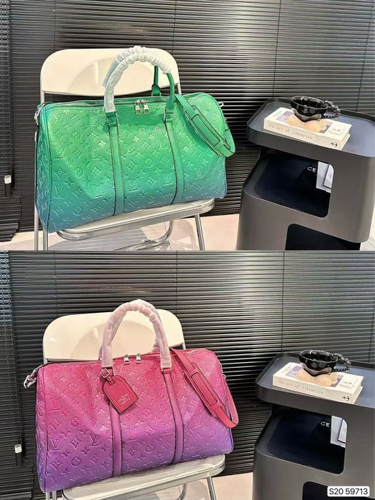 LOUIS VUITTON KEEPALL сумка мужская зеленая унисекс розовая спортивная