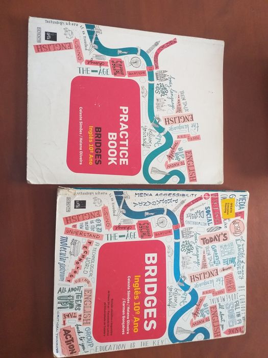 Manuais e cadernos de atividades do 10 ano.