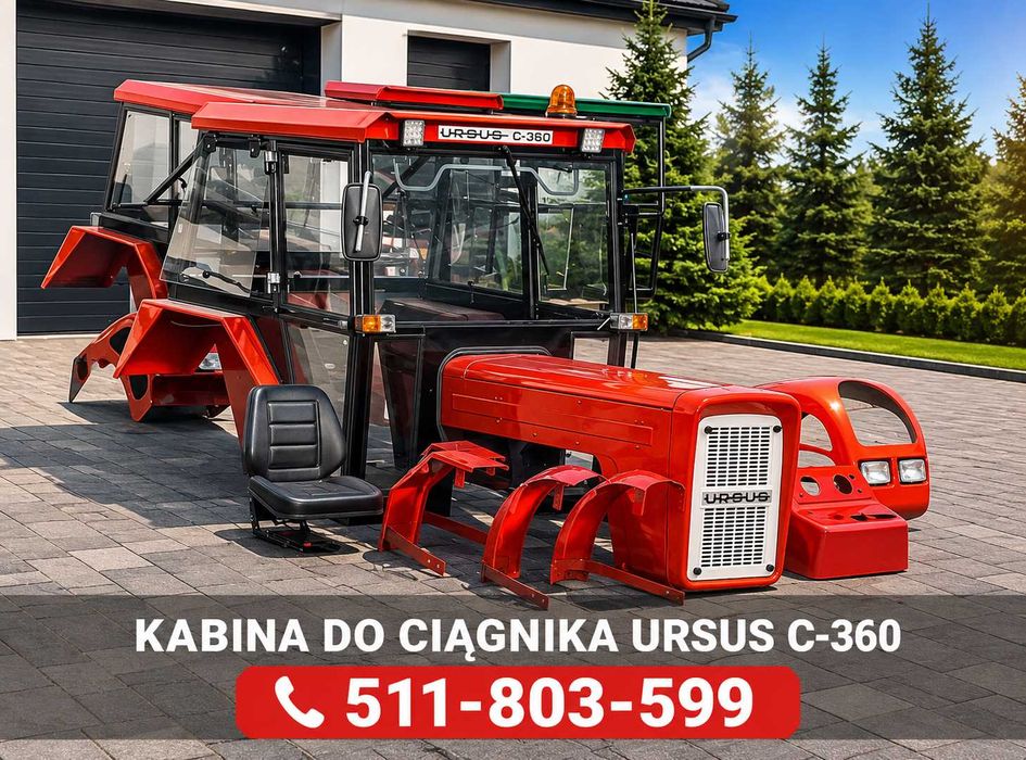 Kabina sadownicza C330 C360 MF235 MF265 OKAZJA