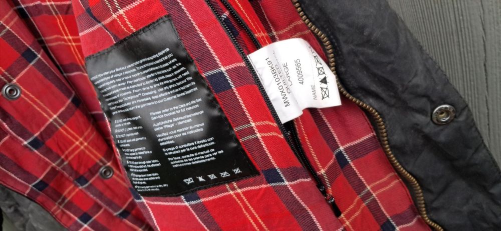 Barbour pikowana kurtka męska L motor bomber jacket