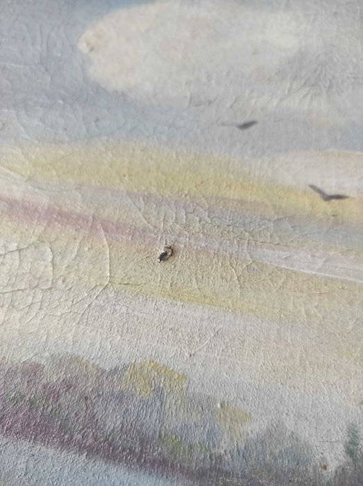 Obraz olejny na płótnie wieś