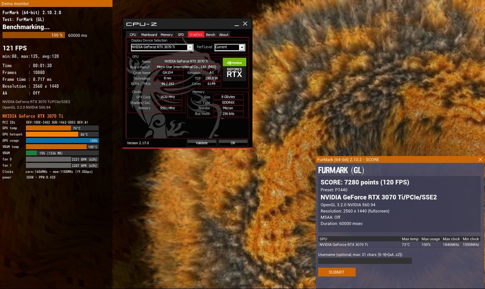 RTX 3070 Ti MSI Ventus 3X OC 8gb com caixa
