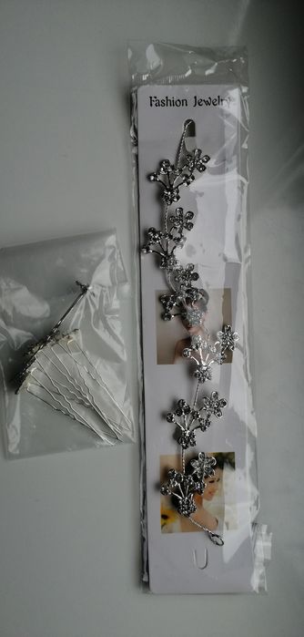 Spinki do włosów ślubne