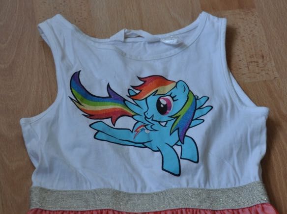 My Little Pony, Rainbow dash sukienka z tiulem 98 104  BROKAT