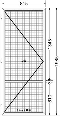 Moskitiera Drzwiowa Saloon Biala RAL9016 Nowa 815x1985