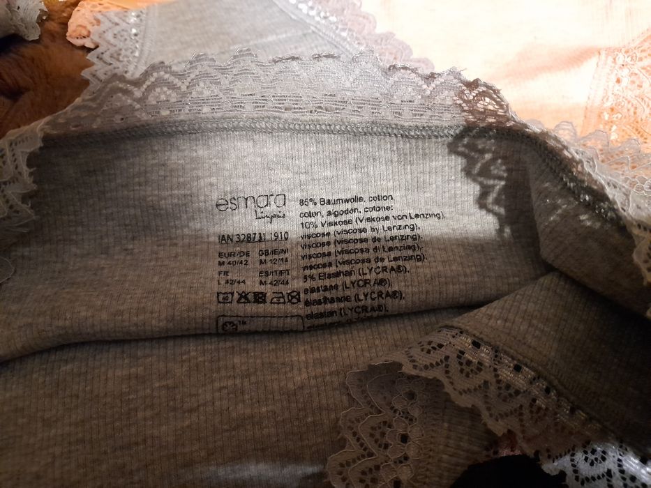 Figi Damskie Bawełna Prązkowana