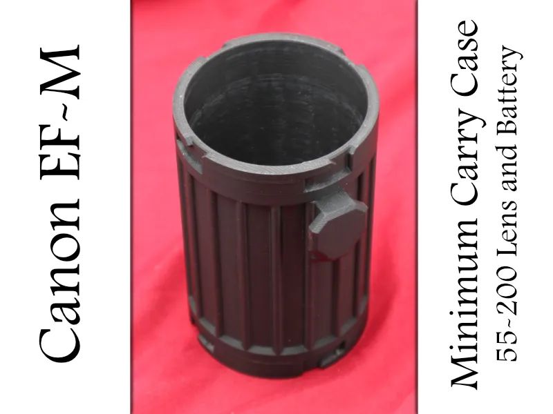 Caixa de Transporte Mínima para Lente Canon EFM