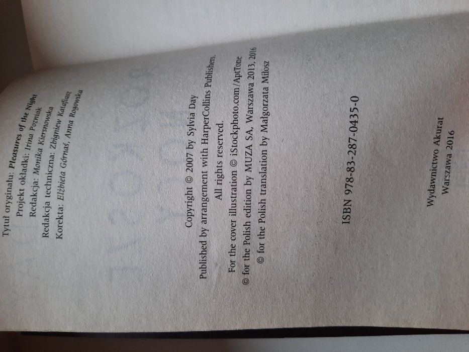 Rozkosze nocy - Sylvia Day