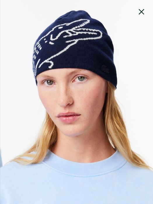 Шерстяная шапка унисекс Lacoste