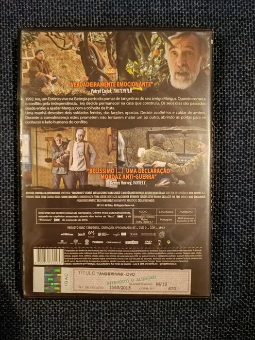 DVD do filme "Tangerinas", Zaza Urushadze  (portes grátis)