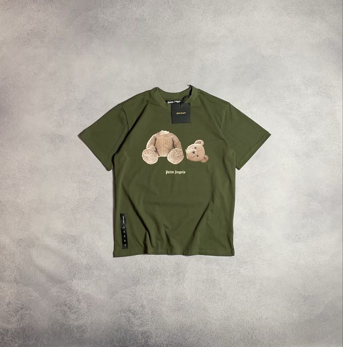 Футболка Palm Angels Bear Classic Tee Green/Brown