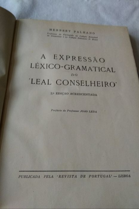 A Expressão Léxico - Gramatical do Leal Conselheiro