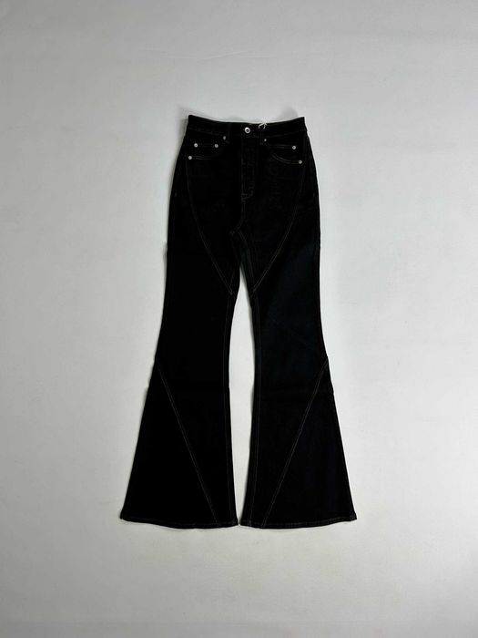 Rick Owens DRKSHDW клеш джинсы черные чорні джинси banana boot cut