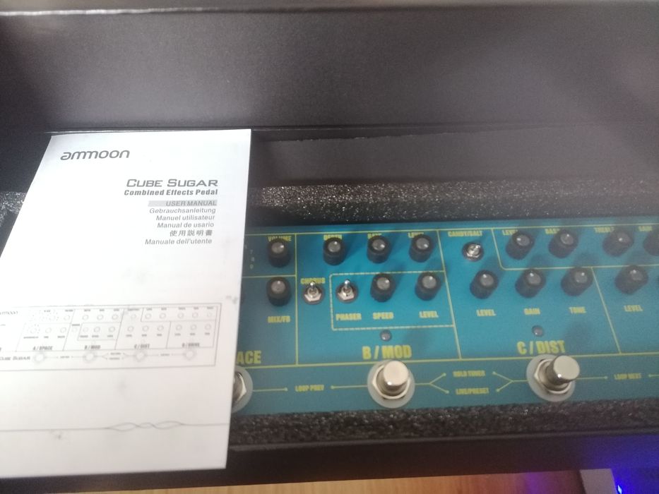 Pedaleira efeitos ammoon sugar cube
