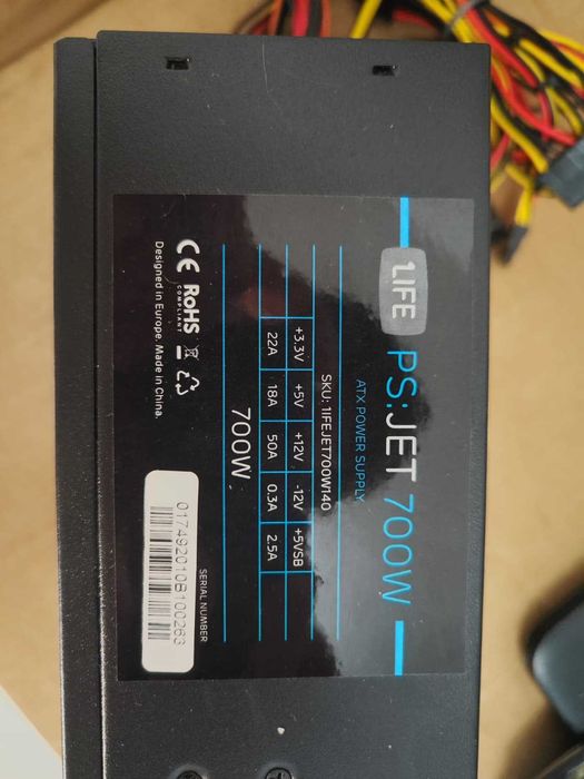 ATX Power Supply 1Life PS:JET 700W – Used.64750890438530120