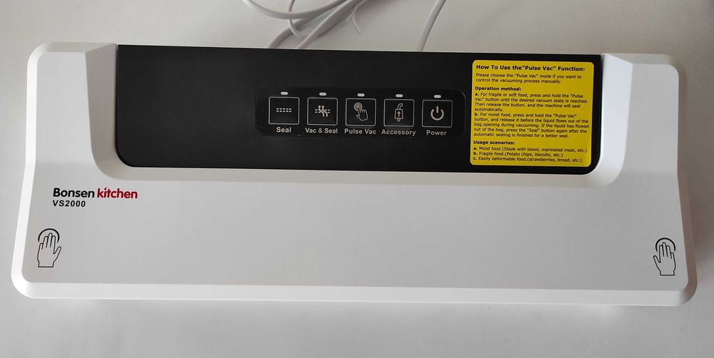 Zgrzewarka próżniowa Bonsenkitchen SV2000 plus worki