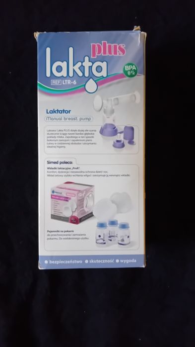 Laktator ręczny Lakta plus plastikowy