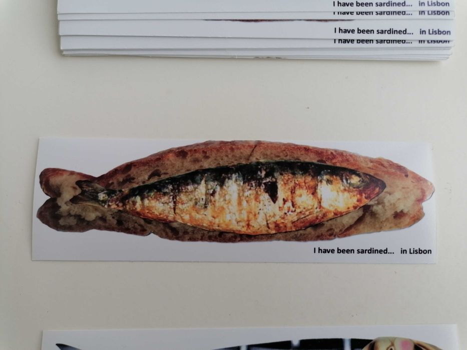 Marcadores de livros - sardinha
