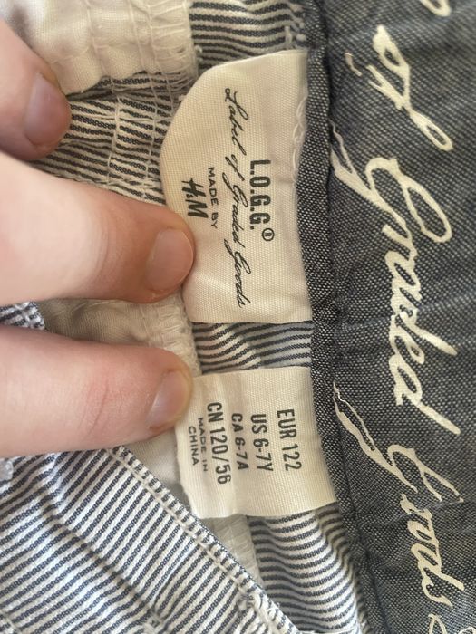 Шорти H&M, 6-8 років, 120/56. Футболка 128 см.