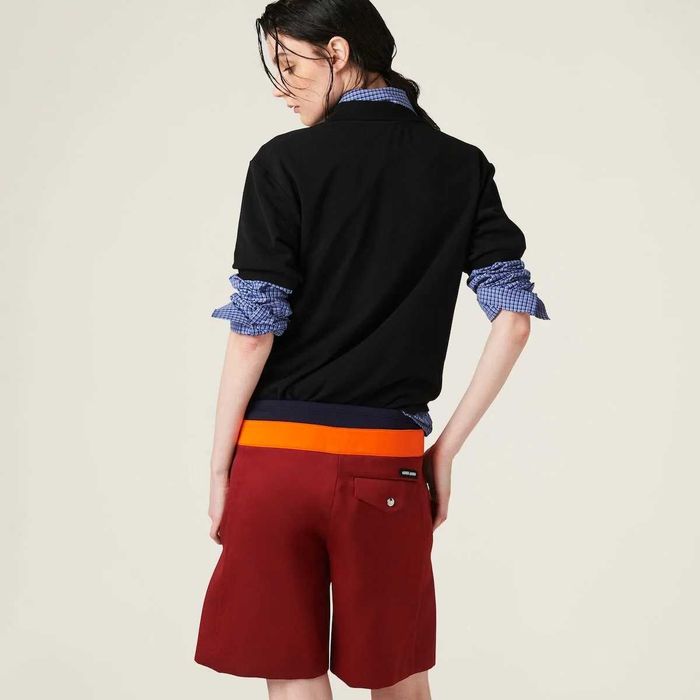 Поло Miu Miu Cotton Pique Polo Shirt Black