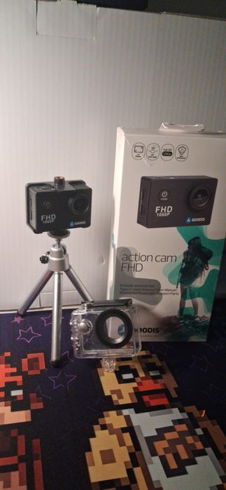 Action cam á prova de água  1080p