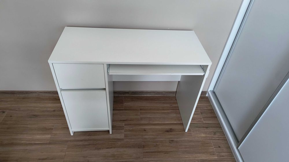 Biurko Ikea Ejler | BIałe | 100x45cm