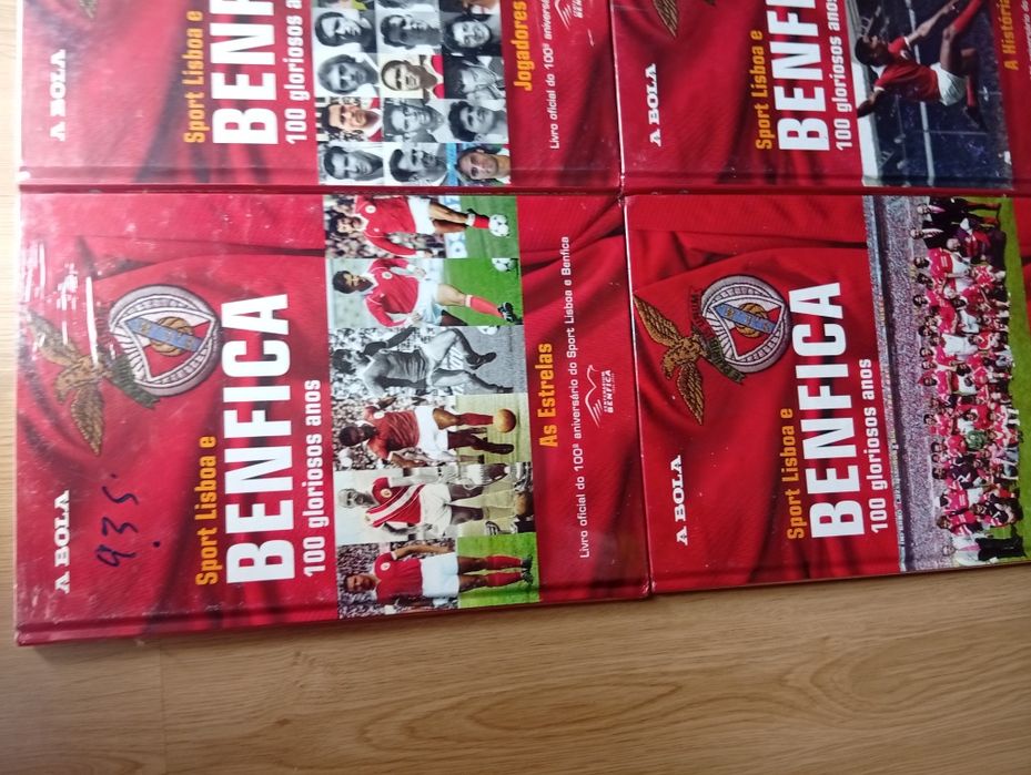 Conjunto de livros sport Lisboa e Benfica