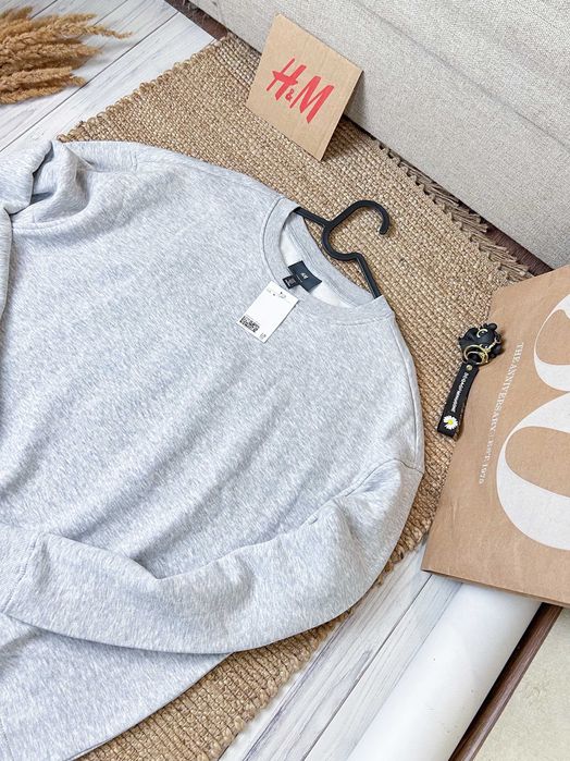 Чоловічий світшот на флісі вільного крою H&M - Святкові знижки