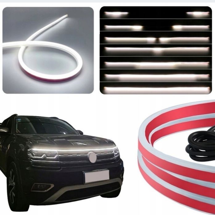 Światła dzienne pod maskę 180cm DRL LED 12V